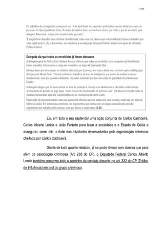 Relatório CPMI do Cachoeira parte 2