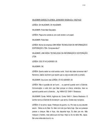 Relatório CPMI do Cachoeira parte 2