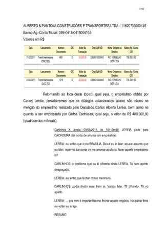 Relatório CPMI do Cachoeira parte 2