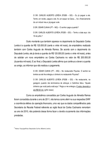 Relatório CPMI do Cachoeira parte 2