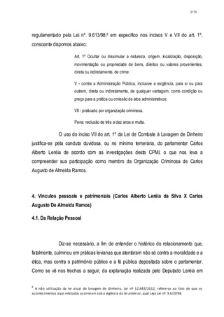 Relatório CPMI do Cachoeira parte 2