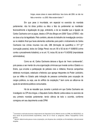 Relatório CPMI do Cachoeira parte 2