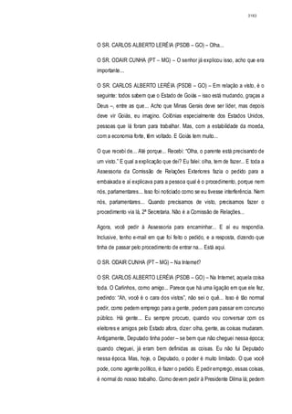 Relatório CPMI do Cachoeira parte 2