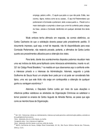 Relatório CPMI do Cachoeira parte 2