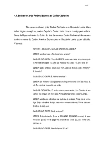 Relatório CPMI do Cachoeira parte 2