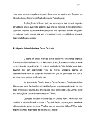 Relatório CPMI do Cachoeira parte 2