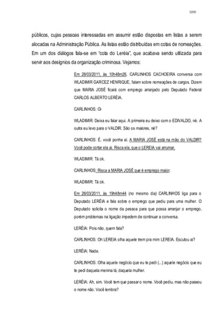 Relatório CPMI do Cachoeira parte 2