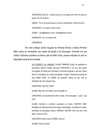 Relatório CPMI do Cachoeira parte 2
