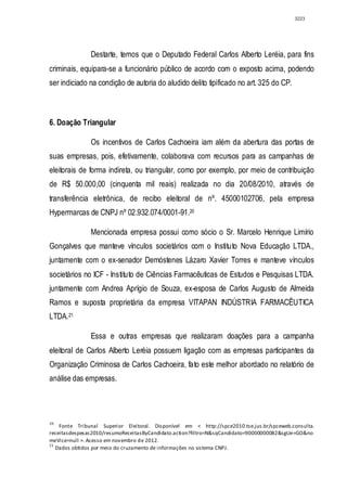 Relatório CPMI do Cachoeira parte 2