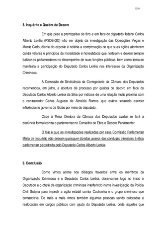 Relatório CPMI do Cachoeira parte 2