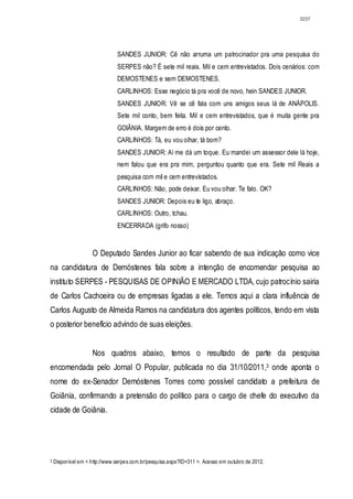 Relatório CPMI do Cachoeira parte 2