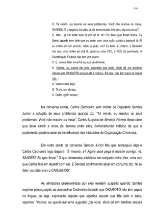 Relatório CPMI do Cachoeira parte 2