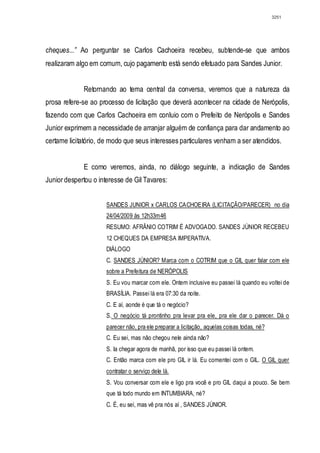 Relatório CPMI do Cachoeira parte 2