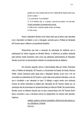 Relatório CPMI do Cachoeira parte 2