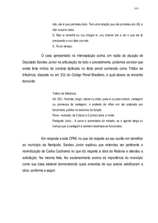 Relatório CPMI do Cachoeira parte 2