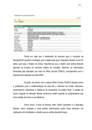 Relatório CPMI do Cachoeira parte 2