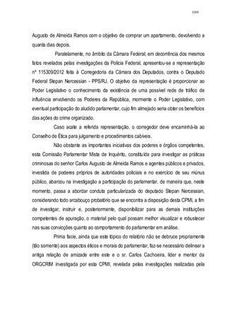 Relatório CPMI do Cachoeira parte 2