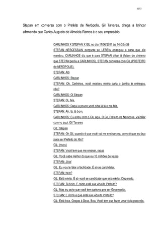 Relatório CPMI do Cachoeira parte 2