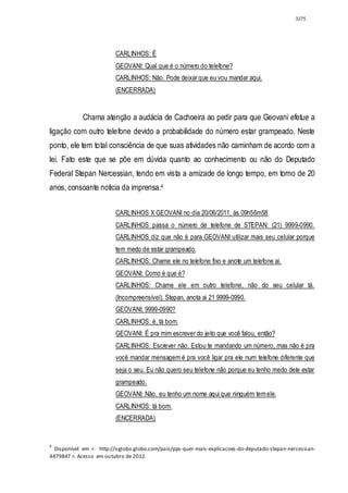 Relatório CPMI do Cachoeira parte 2