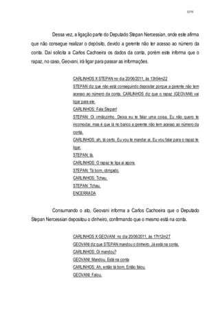 Relatório CPMI do Cachoeira parte 2