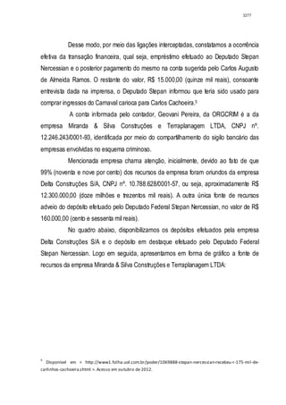 Relatório CPMI do Cachoeira parte 2