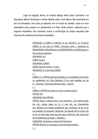 Relatório CPMI do Cachoeira parte 2