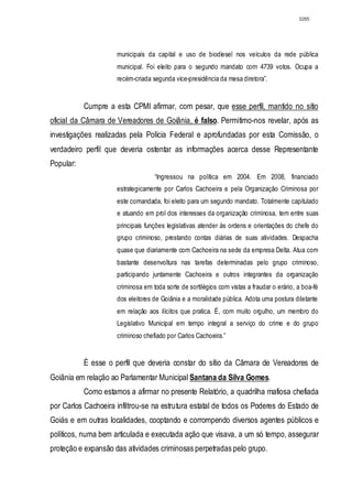 Relatório CPMI do Cachoeira parte 2