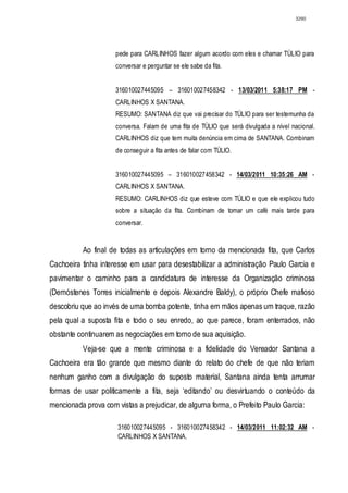 Relatório CPMI do Cachoeira parte 2