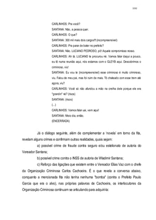 Relatório CPMI do Cachoeira parte 2