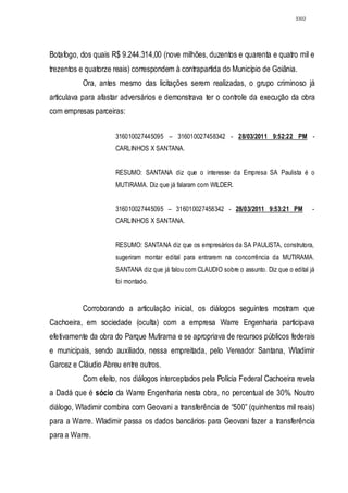 Relatório CPMI do Cachoeira parte 2