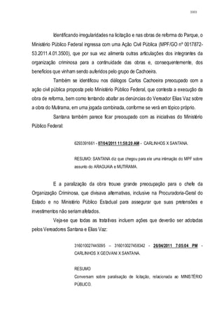 Relatório CPMI do Cachoeira parte 2