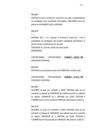 Relatório CPMI do Cachoeira parte 2