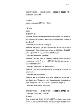 Relatório CPMI do Cachoeira parte 2