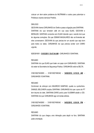 Relatório CPMI do Cachoeira parte 2