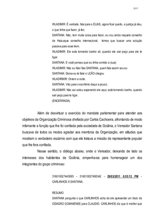 Relatório CPMI do Cachoeira parte 2