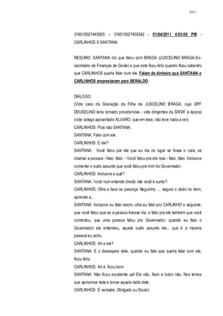 Relatório CPMI do Cachoeira parte 2