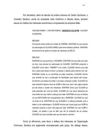 Relatório CPMI do Cachoeira parte 2
