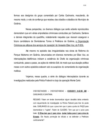 Relatório CPMI do Cachoeira parte 2