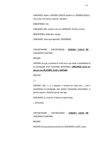 Relatório CPMI do Cachoeira parte 2