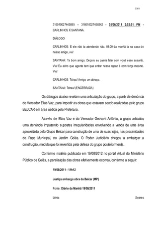 Relatório CPMI do Cachoeira parte 2