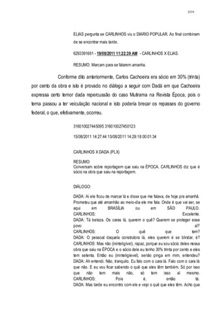 Relatório CPMI do Cachoeira parte 2