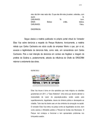 Relatório CPMI do Cachoeira parte 2