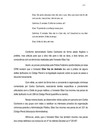 Relatório CPMI do Cachoeira parte 2