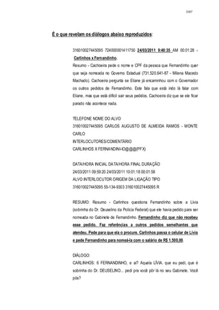 Relatório CPMI do Cachoeira parte 2