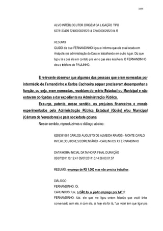 Relatório CPMI do Cachoeira parte 2