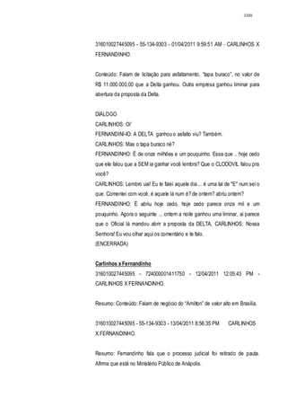 Relatório CPMI do Cachoeira parte 2