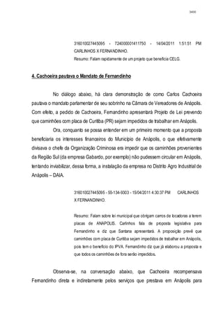 Relatório CPMI do Cachoeira parte 2