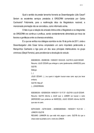 Relatório CPMI do Cachoeira parte 2