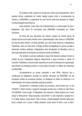 Relatório CPMI do Cachoeira parte 2