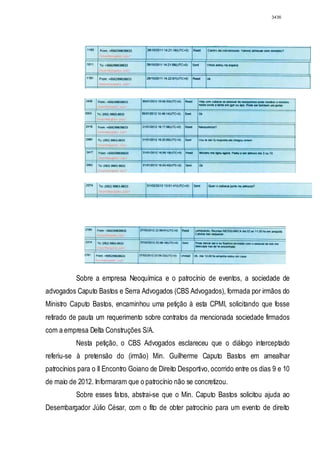 Relatório CPMI do Cachoeira parte 2